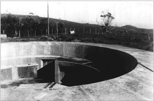 A gun pit as it is now